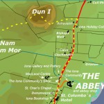 Iona map of the Abbey