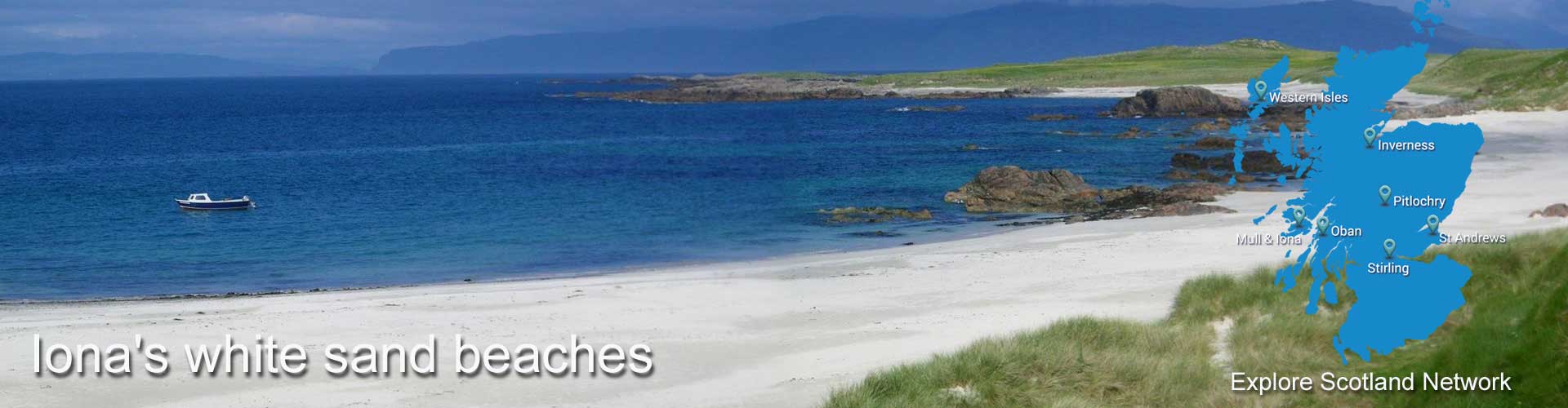 Iona and its white sand beaches